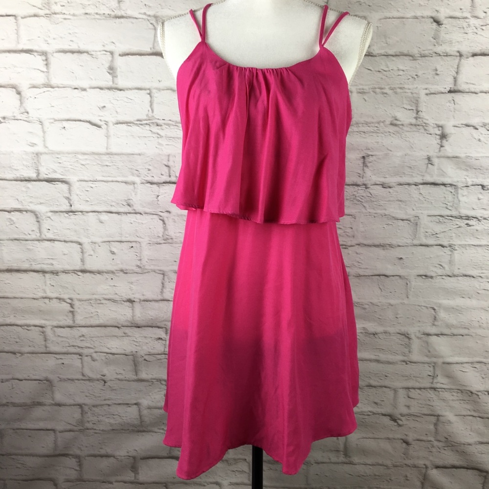 Charming Charlie dress spaghetti M pink B21